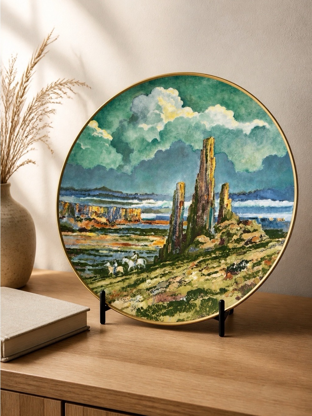 Royal Doulton Eric Sloan Limited Edition Bone China Plate Four Corners